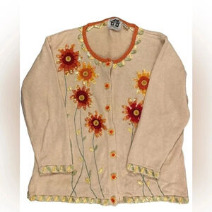💥HOST PICK💥 Storybook Knits Size 2X Floral Design  Button Up Sweater Cardigan